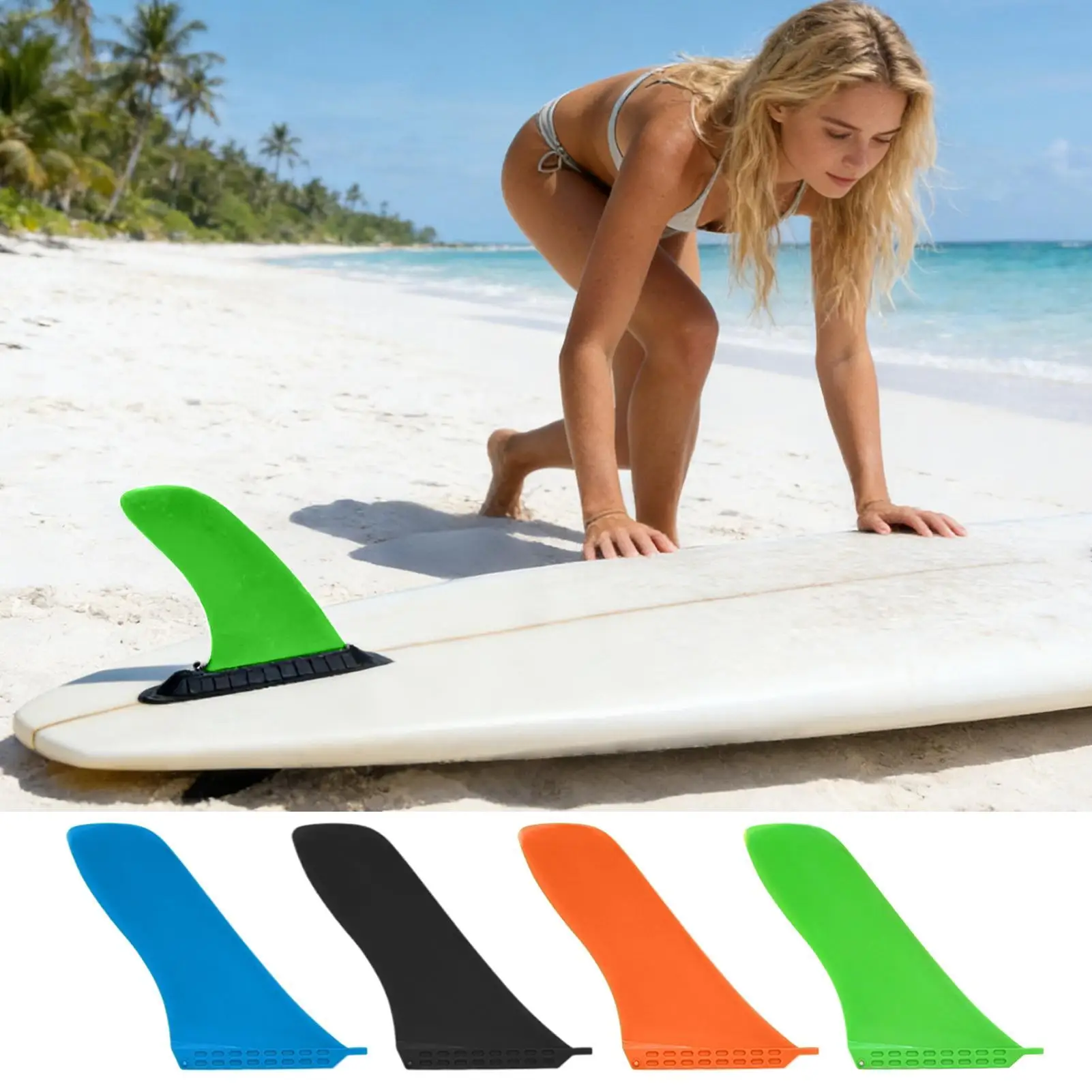 

Long Board Fin Flow Control Hardware Screw Fixation Surf Board Tail for Men Women Athlete Sea Lake Stream Outdoor Water Sports