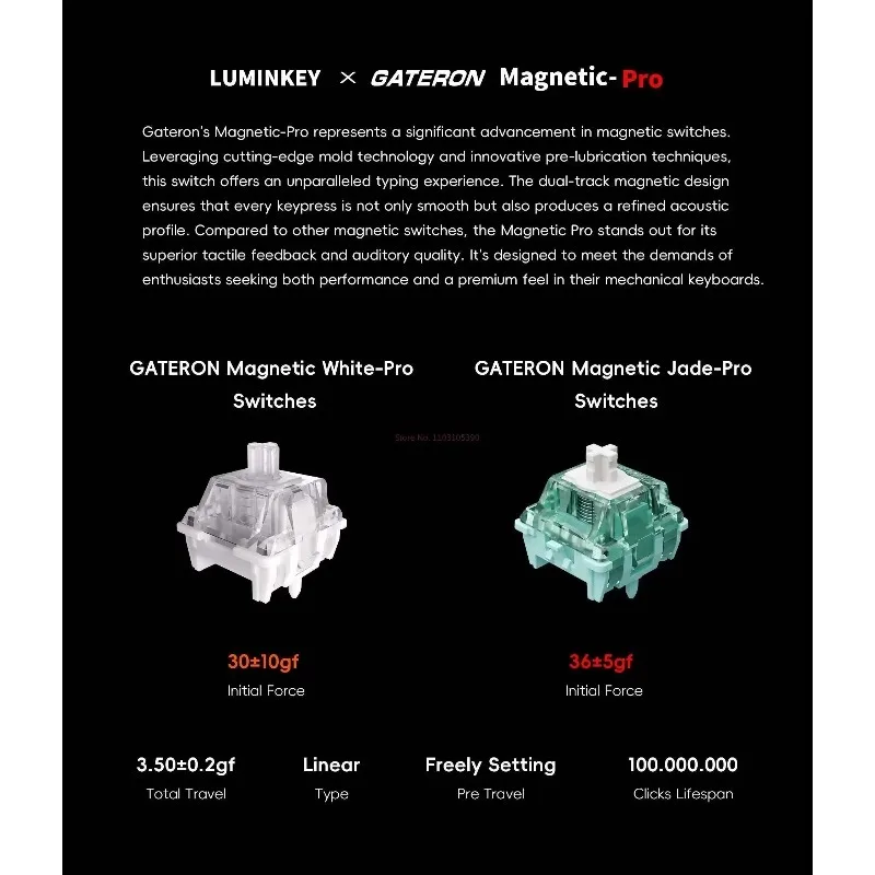 Luminkey Magger68 8K メカニカルキーボード 磁気スイッチ 有線ゲーミングキーボード カスタム ラピッドトリガーキー PC eスポーツプレイヤー向け