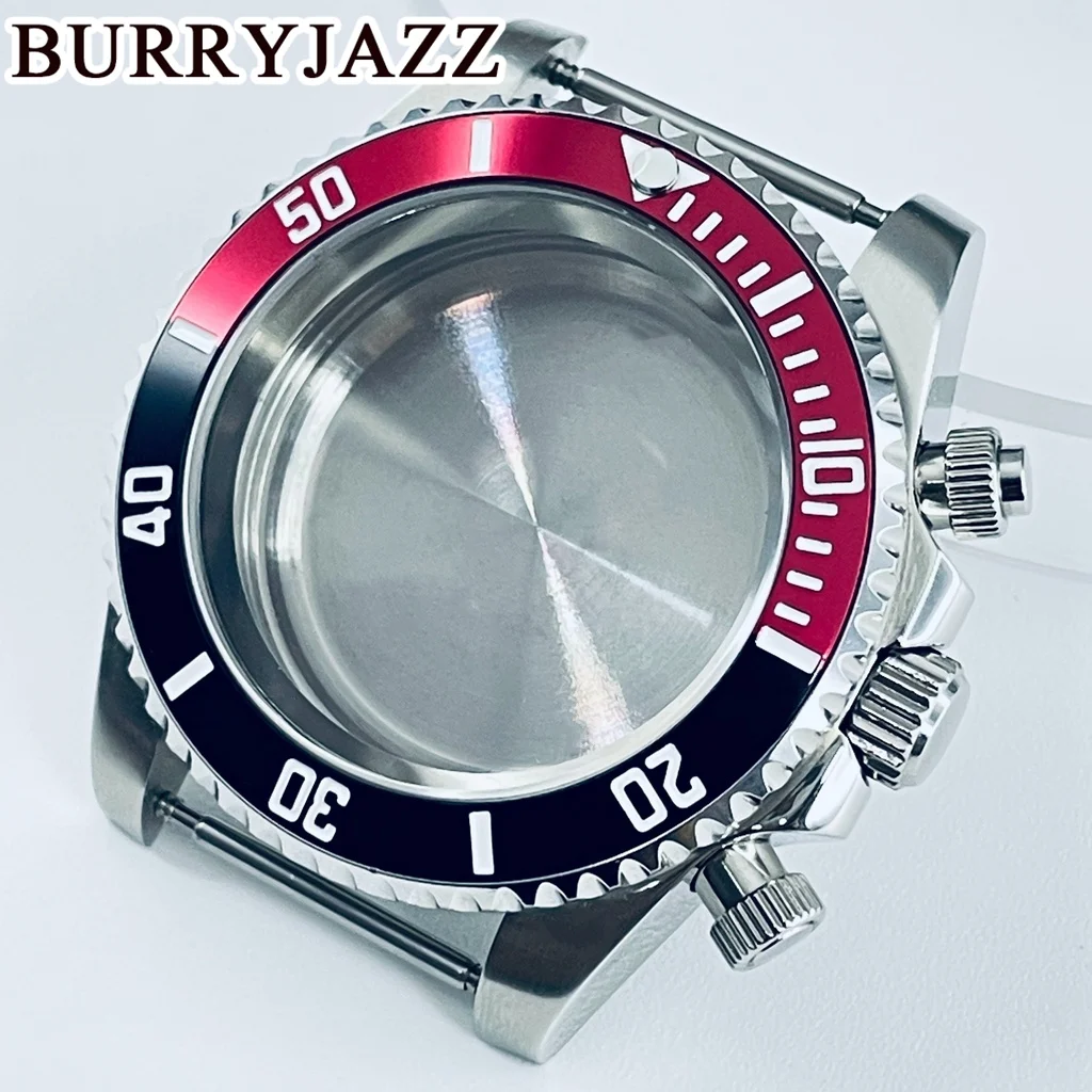 

Корпус для часов из нержавеющей стали 40 мм с сапфировым стеклом для кварцевых механизмов VK63 VK64, аксессуары из материала 316L