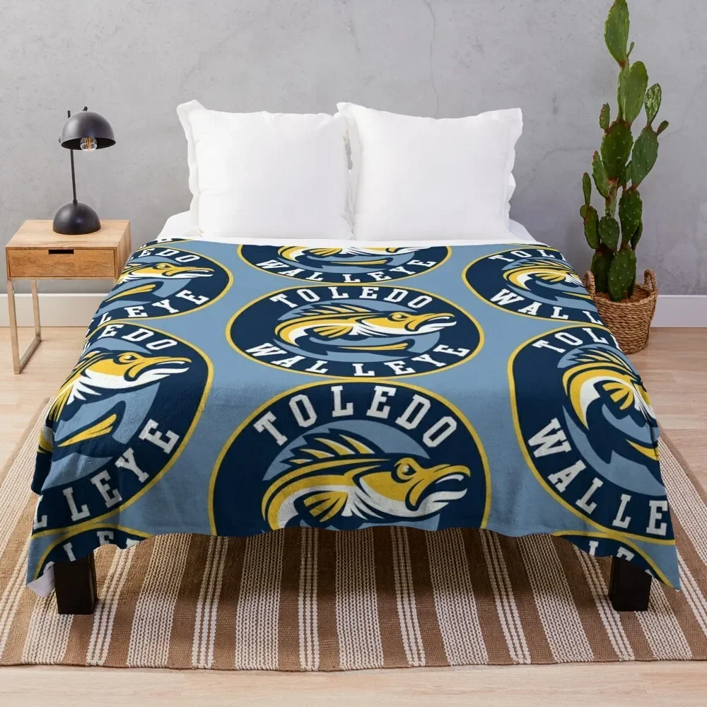 TOLEDO WALLEYE Hockey Logo1 Throw Blanket christmas gifts Plaid on the sofa For Baby Luxury Designer Blankets