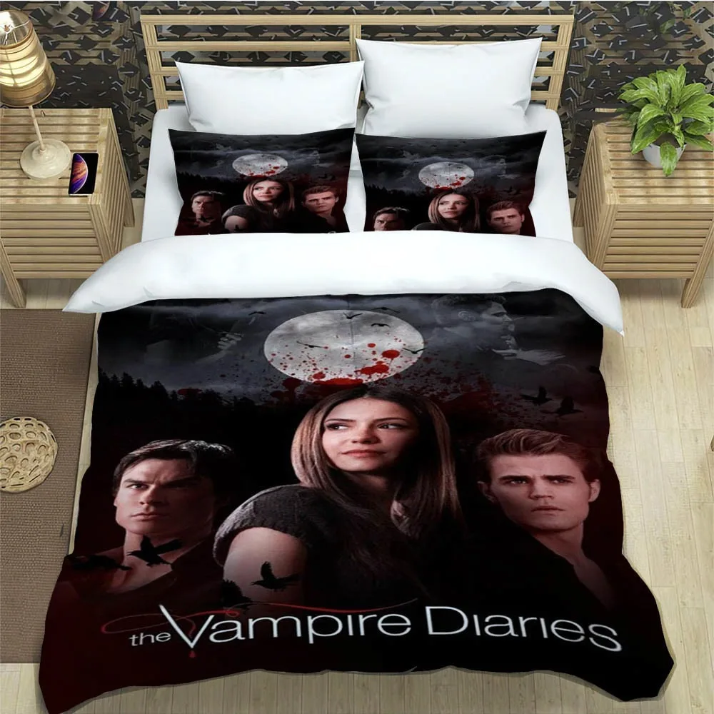 The Vampire Diaries Damon salvatore Bedding Sets exquisite bed supplies set duvet cover bed comforter set bedding birthday gift