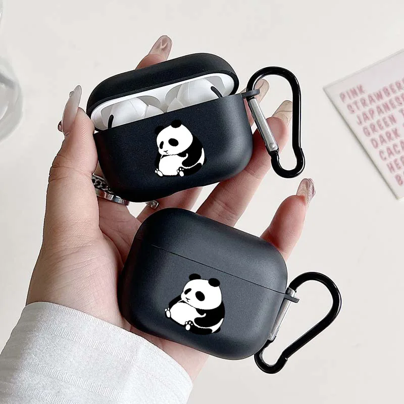 

Adorable Panda Headphone Case for AirPods 1/2 3 4 for Airpods Pro 2 and Pro Case Earphone Cover Gift for Boyfriend/Girlfriend
