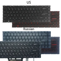 New Backlit US/Russian/Spanish Keyboard For GS65 GS65VR MS-16Q1 GF63 8RC MS-16R1 MS-16R4 GF65 Thin 9SD 10SD MS-16W1 MS-16WK
