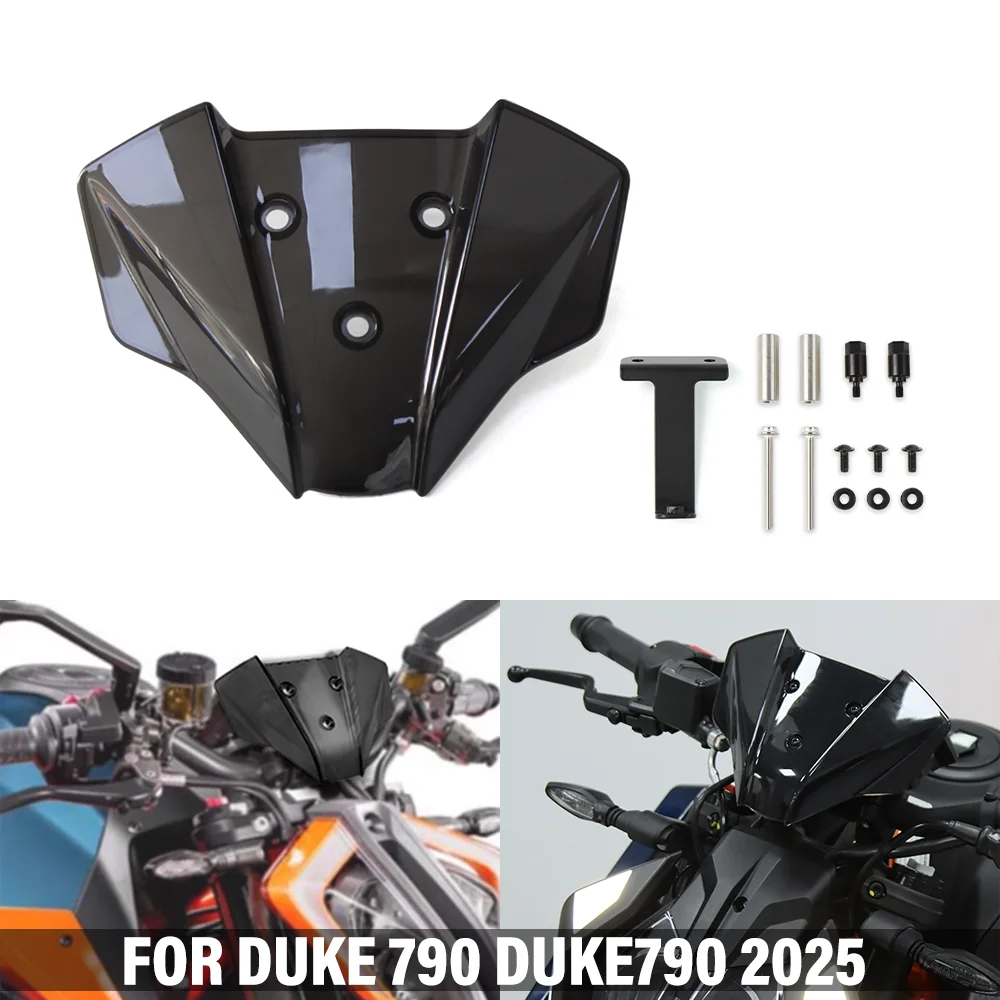 Motorrad-Windschutzscheibe Sport-Visier FÜR DUKE 790 DUKE790 790Duke 2025 Windabweiser Windschutz Luftstrom-Schutzschild