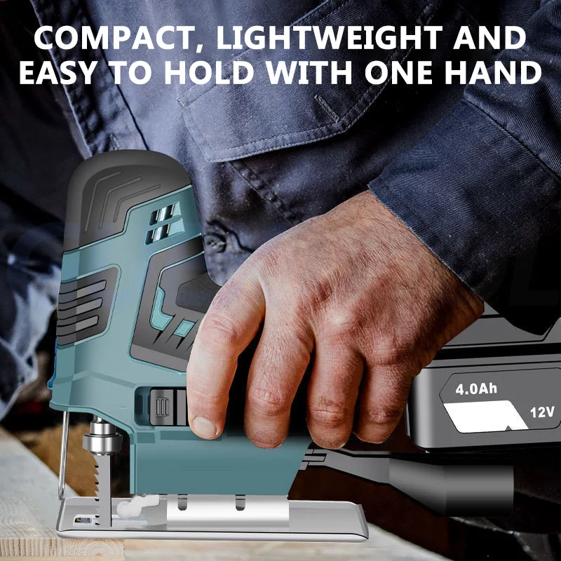 

Портативная бесщеткая электрическая JigSaw для 21V Makita 2400RPM изогнутая пила беспроводная многофункциональная плотник электроинструмент многофункциональная ручная деревянная панель проводная пила, небольшая деревоо