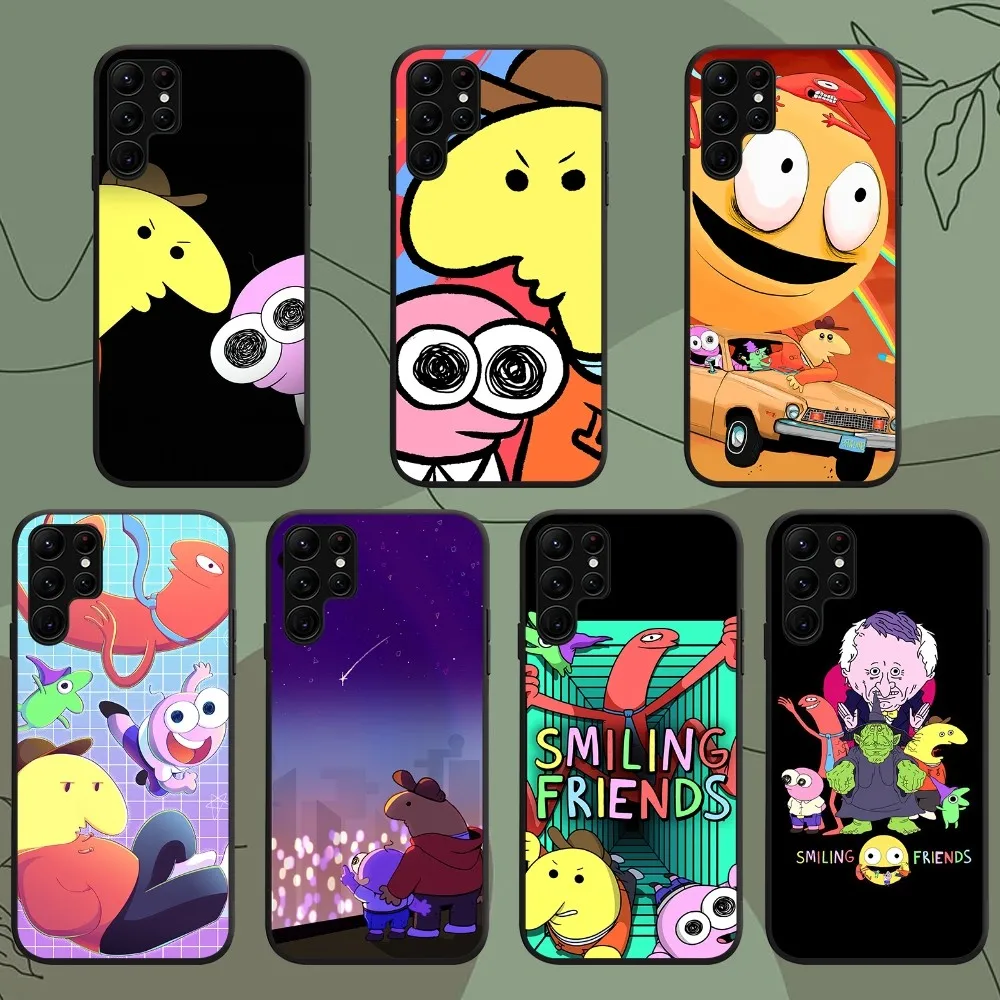 

Cartoon Smiling Friends Cute Phone Case For Samsung Galaxy A52 A91 A71 S A73 A72 A80 A53 Shell