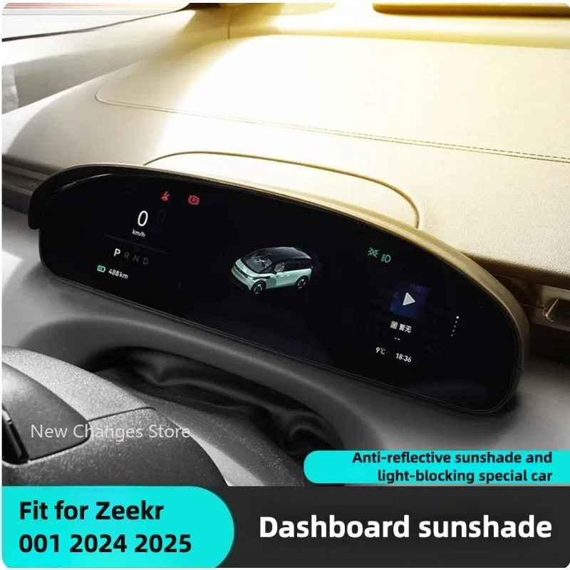 

For Zeekr 001 2024 2025 Instrument Screen Sunshade To Block Strong Light Instrument Panel Modification Accessories Car Interior