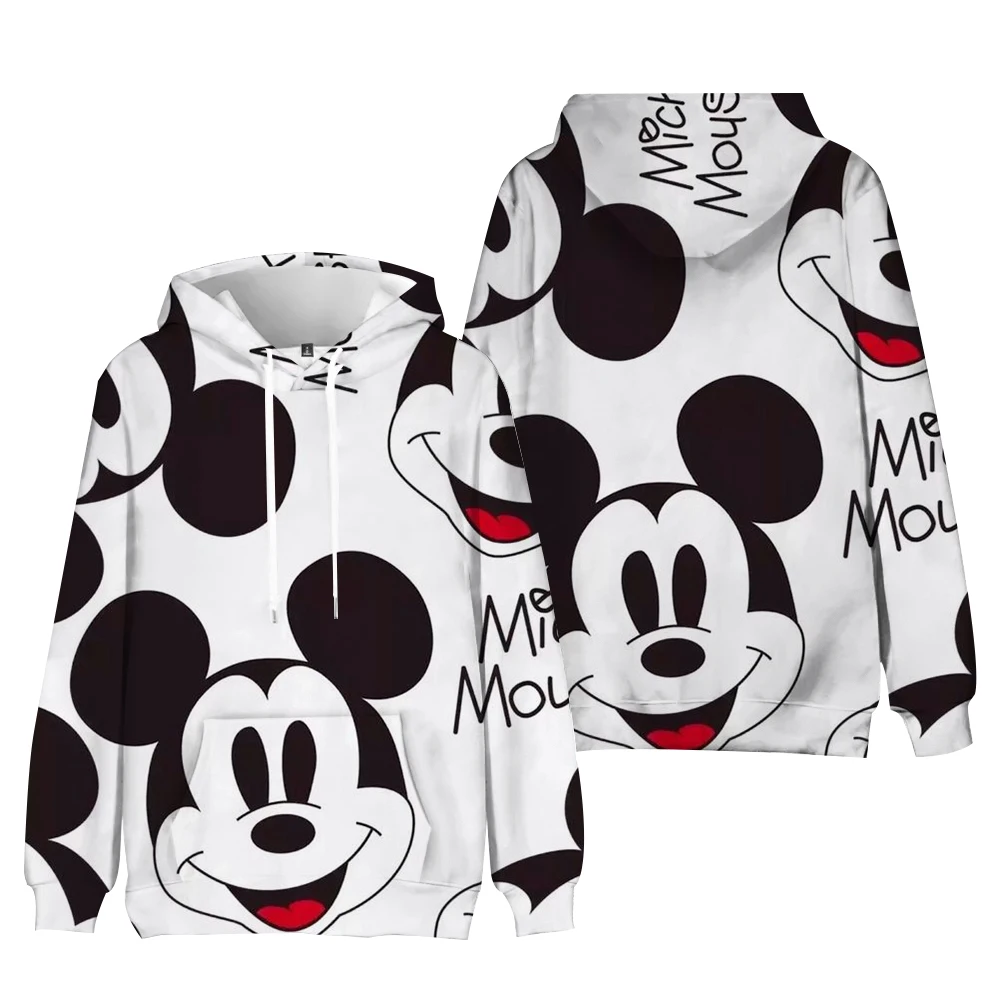 Autumn Mickey Mouse Printed Hoodie Women Fashion Korean Hooded Sweatshirts Woman Y2K Streetwear Loose Hoodies