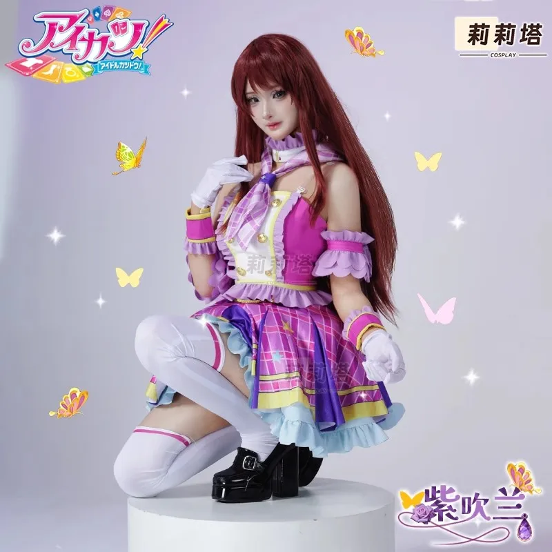 

Anime Aikatsu！Cosplay Kiriya Aoi shibuki ran Costume 2026 Sweet Cute Lolita Dress Accessories Halloween Party Women's Uniform