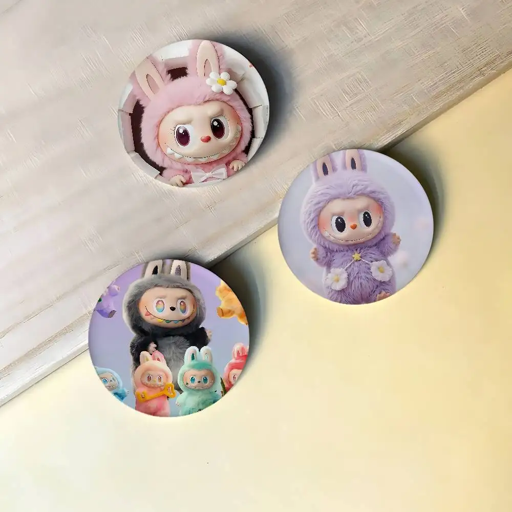Cute-L-La-dubus-cartoon Badges Peripheral Lapel Pins Tinplate Round Brooch For Shoulder Bag Accessories Souvenir Gifts