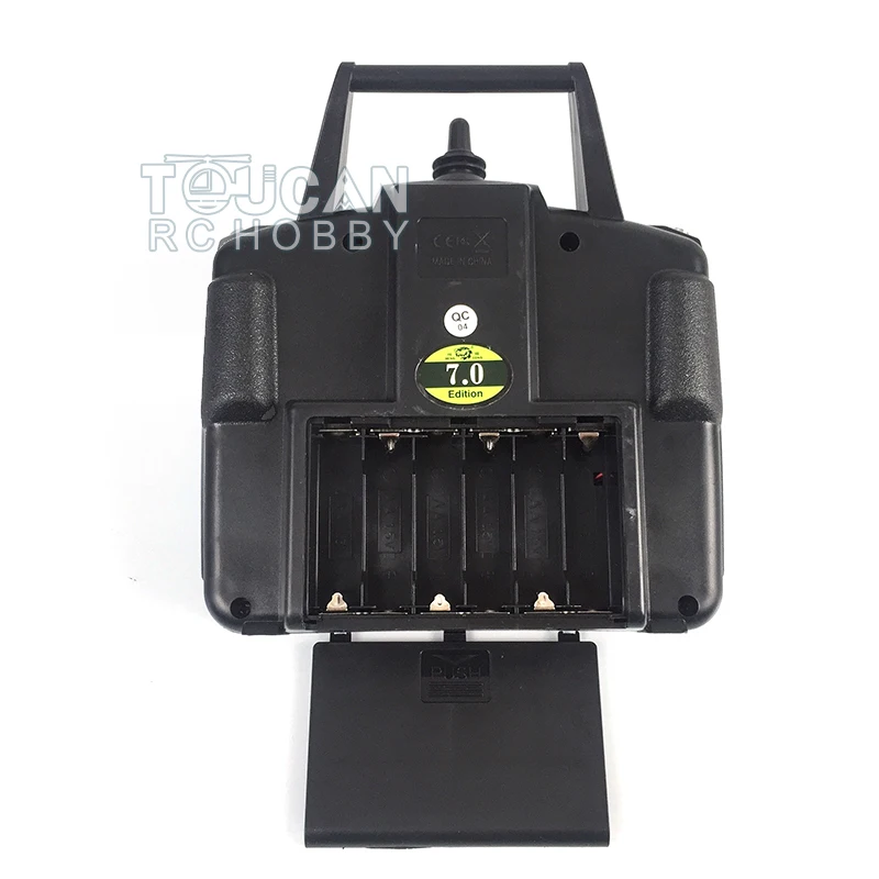 Controlador de rádio transmissor de geração 2.4Ghz 7.1 7.0 para modelo de tanque de batalha Henglong 1/16 RC com recursos avançados