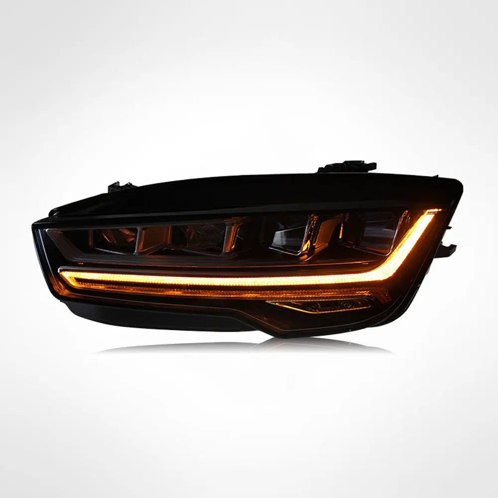 

1 Pai Headlights For Audi A7 2011-2018 LED Headlight Upgrade A7 Style Head Lamp DRL Signal Projector Lens Automotive Accessories