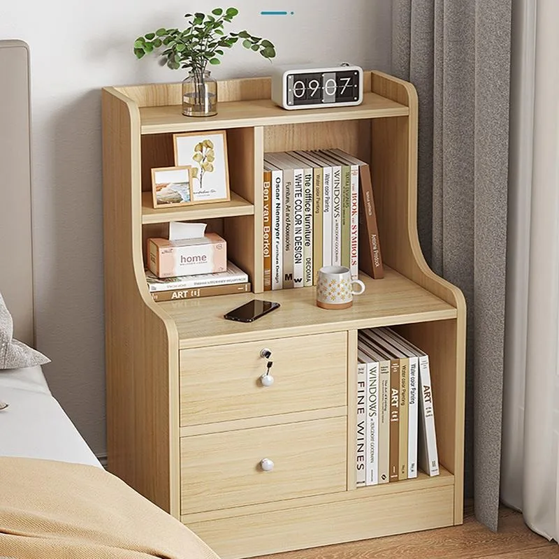 

2-Drawer Bedroom Night Stand Bedside Table Furniture End Side Storage Desk