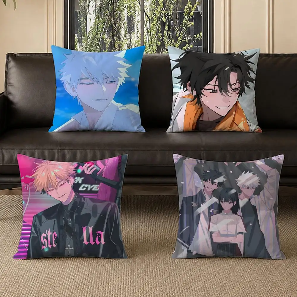 Animation LLINK CLICKed Cushion Cover Washable Soft Thick Cushion Cover Decorative Pillowcase for Sofa Living Room Home