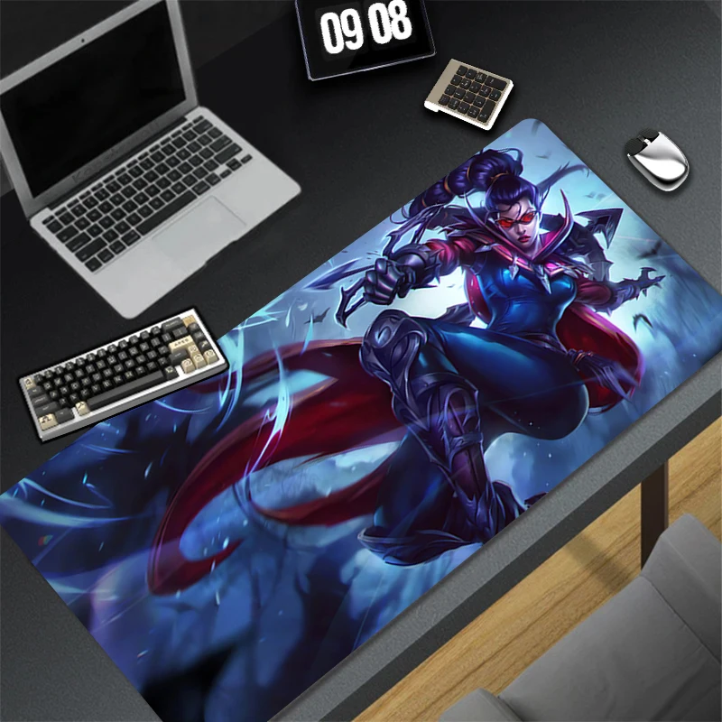 Mousepad Computer Gaming Accessories Keyboard Pad Office PC Rubber Mouse Pad Decoracion Desk League Of Legends Vayne Mouse Mat