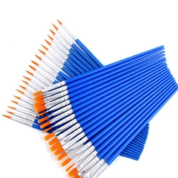 Set di pennelli per dettagli da 12 pezzi Set di pennelli per capelli in Nylon per bambini piccoli per olio acrilico pittura per artisti ad acquerello kit sfusi