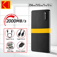 KODAK X200 2TB Mini PSSD High-Capacity External SSD Hard Drive USB3.1 Portable SSD 512GB 1TB for Laptops Desktop PS5 Smartphone