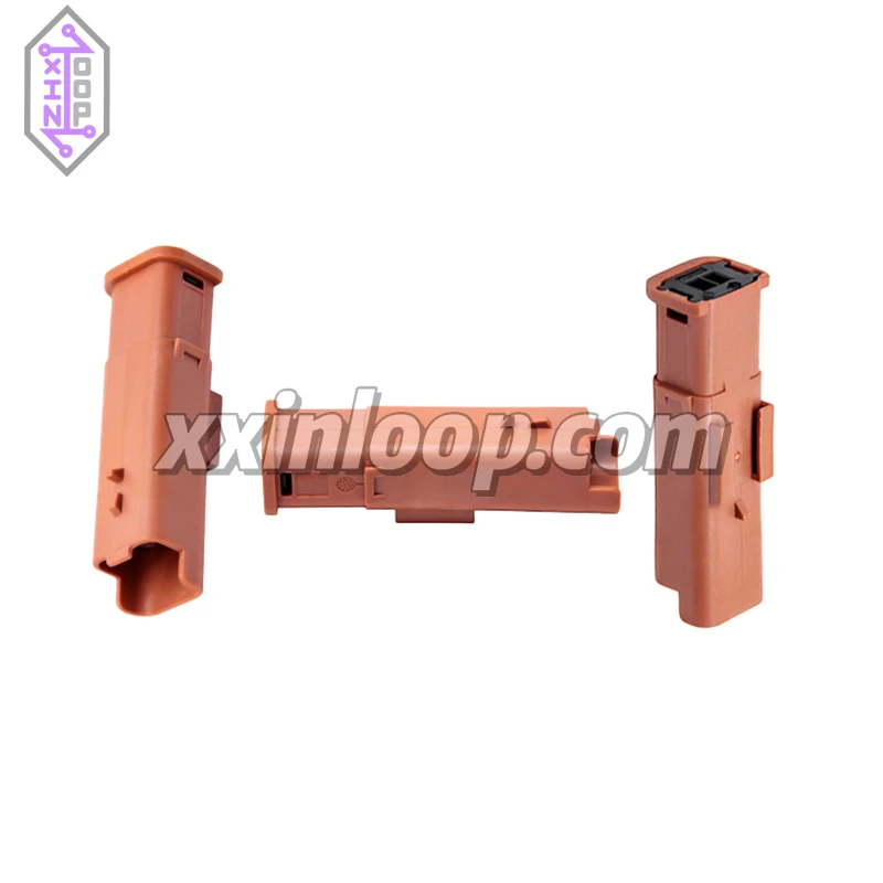 

1801174‑6 2‑Position Sealable Sensor‑Flat Plug Housing 3.33 mm Pitch PBT GF15 Brown for 12 V Automotive Power