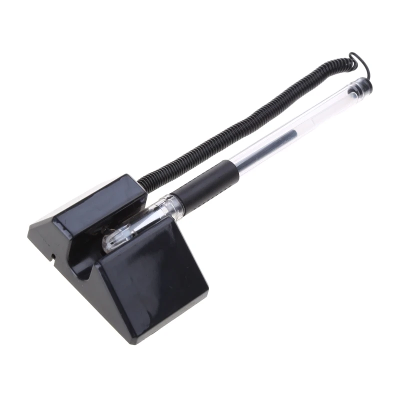 6 本のセキュリティペンデスクトップカウンターペン粘着チェーンホルダー付き署名ペンドロップシップ