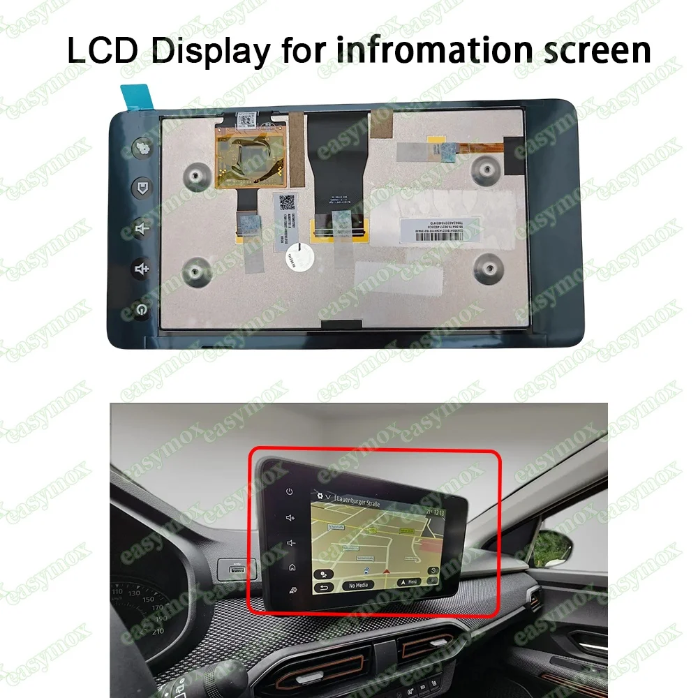 LCD Display Touch screen for For 2020-2023 DACIA SANDERO III BJI MK3 Renault DUSTER Set Navigation Radio