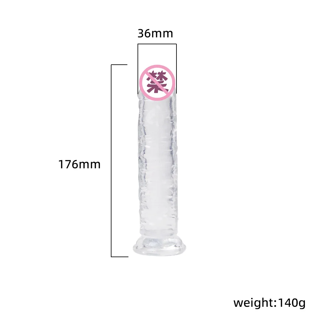 Soft Jelly Dildos with Strong Suction Cup Realistic Dildo Without Vibrator Artificial for Lesbian Female Masturbation Sex Toys