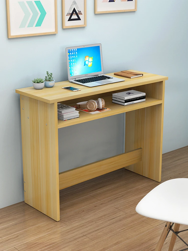 Long Table Against The Wall Custom Narrow Desk Simple Small Table Bedside Table Double Computer Desk