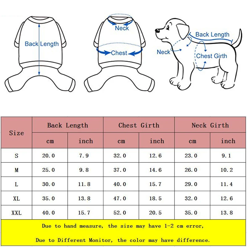 Winter Warm Dog Clothes Pet Jumpsuit Jacket Puppy Thick Padded Coat for Small Medium Dogs Hooded Vest Chihuahua Bulldog Costumes