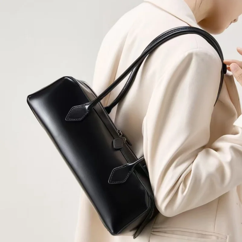 

Сумка из натуральной кожи, женская роскошная сумка, винтажная длинная сумка через плечо, женские сумки, сумка для ношения под мышкой, сумка для покупок