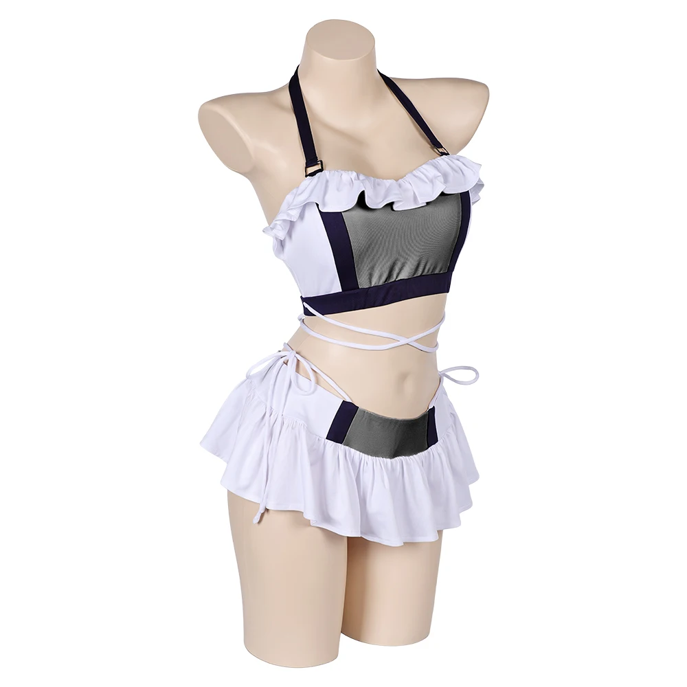 Maillot de bain Cosplay pour femmes adultes, Final Nette 7, Tanza Lockhart, ahiith, Bikinis Set, Halloween Carnival