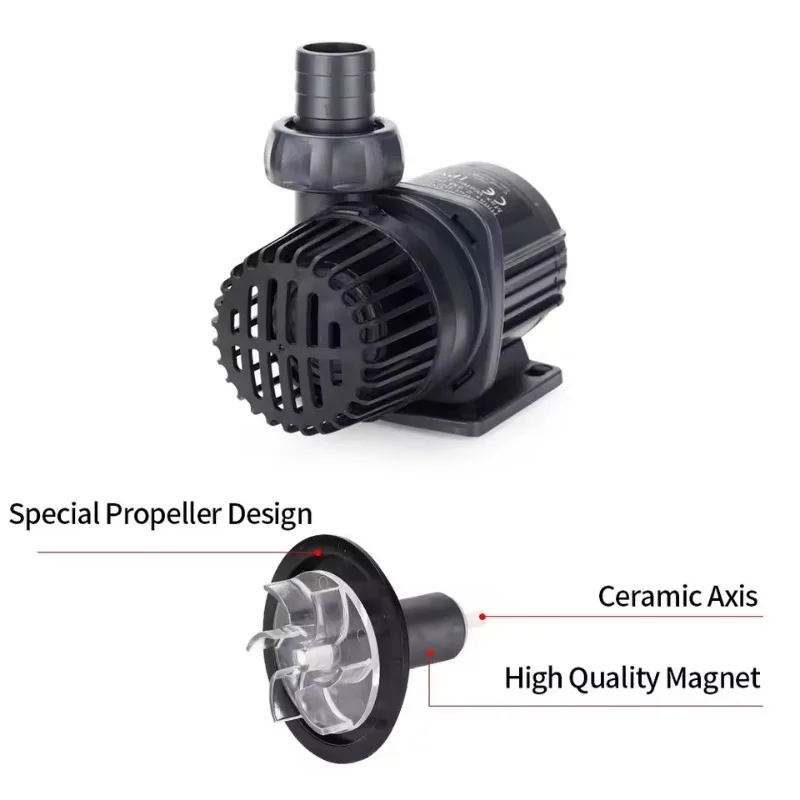 For DCP Series Submersible Water Unit 23/25/40W Sinusoidal, Quiet For Aquarium Fish Tank, Fresh & Seawater Applicable