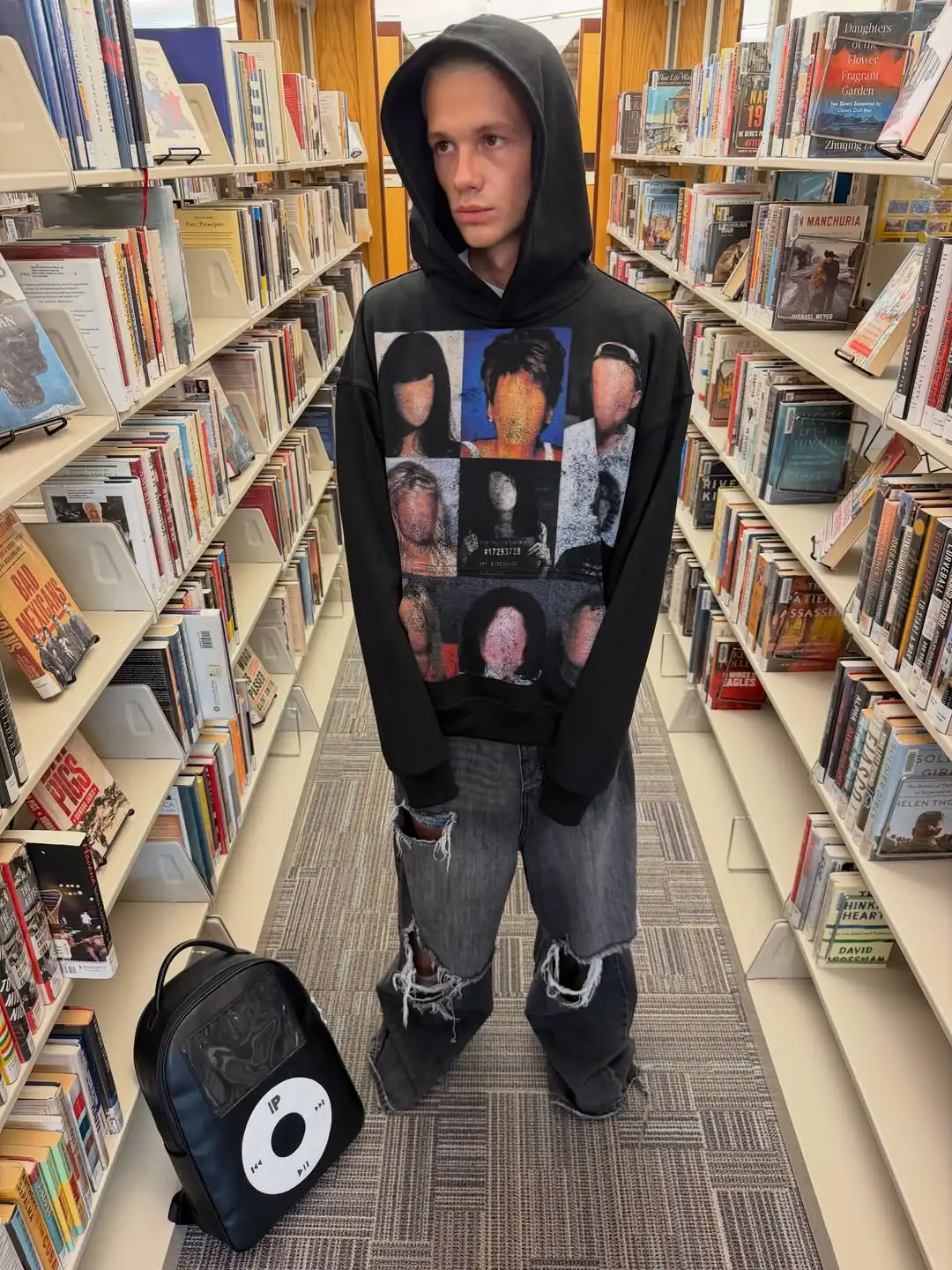 Harajuku Oversized Men Punk Hoodies Hip Hop Sweatshirts Streetwear Pullover Men Women Cotton Casual Y2k Clothing