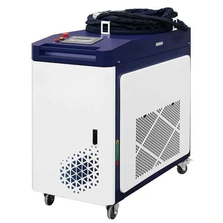 Industrial Fiber Laser Cleaning System, Water-Cooled 1000W/3000W Laser Surface Cleaner for Metal Preparation
