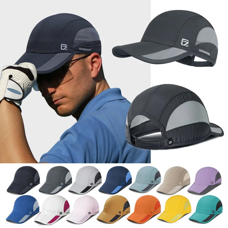 

GADIEMKENSD-Cooling Breathable Mesh Baseball Cap, Sun Hat, Golf Tennis Cap, Sports Running Caps, Long Visor, Autumn, Winter