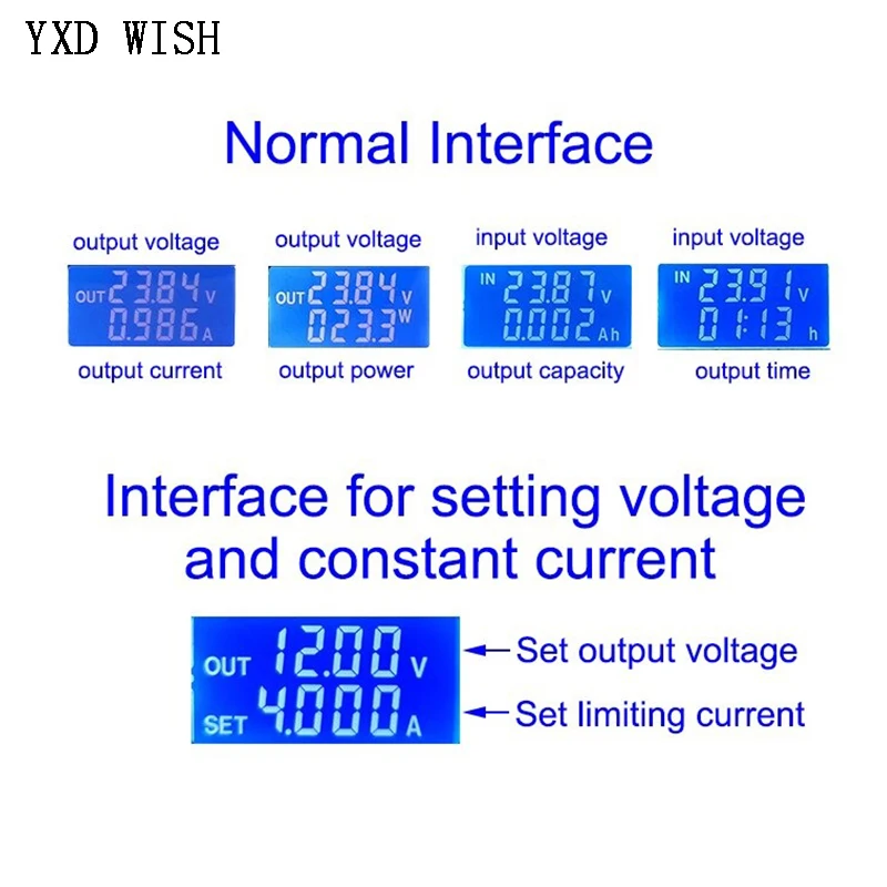 ZK-4KX DC-DC باك دفعة محول CC CV 0.5-30 فولت 4A 5 فولت 6 فولت 12 فولت 24 فولت وحدة الطاقة قابل للتعديل ينظم مختبر إمدادات الطاقة