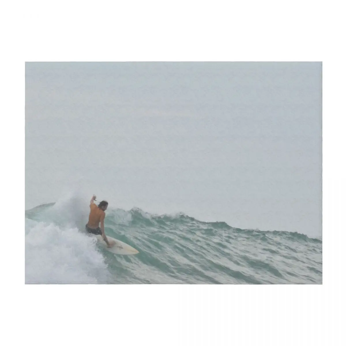 

morning surf Throw Blanket Soft Plaid Retros christmas decoration Thermal Blankets