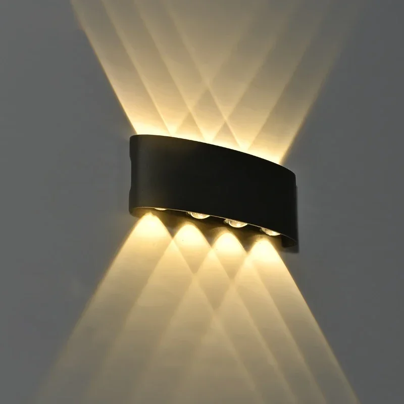 Modern LED Wall Lamp IP65 Waterproof Wall Lights for Outdoor Garden Sconce for Living Room Background Decor Spotlight Lighting