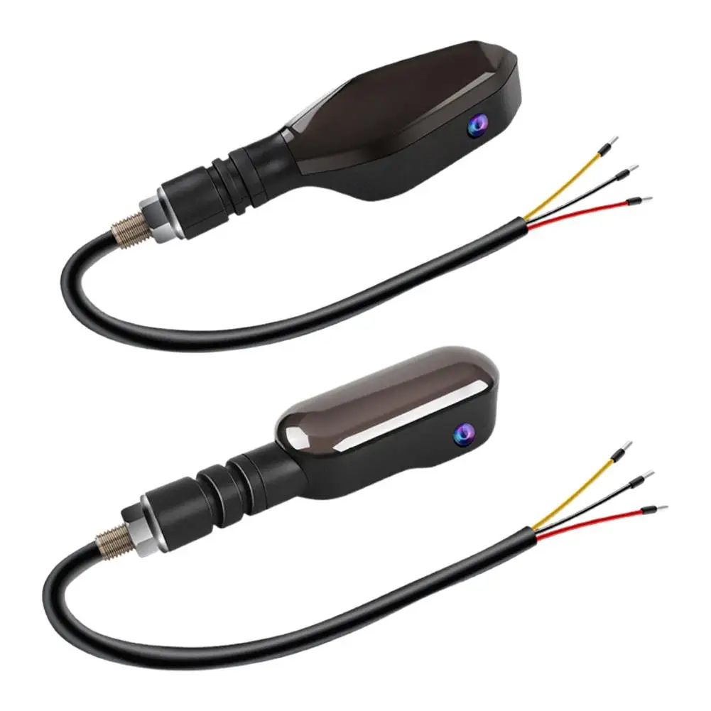 2 قطعة العالمي LED دراجة نارية بدوره مصباح إشارة 12 فولت IPX6 مقاوم للماء المتعري مؤشر الوامض أضواء خلفية ملحقات المصابيح #6