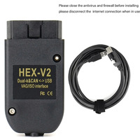 2025 Newest 25.3 Scanner Tool Cable OBD2 Diagnostic Multi-Language HEX V2 Wesheu VCDS VAG COM 24.7 For Audi SKODA VW