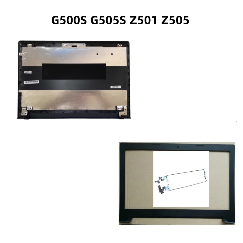 New Laptop LCD Back Cover Case Bezel Front Frame Housing Cover Case Hinges For G500S G505S Z501 Z505