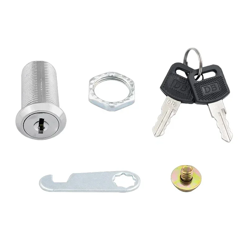 5/20/100Sets Security Lock Metal Cylinder Cabinet Locker Cam Lock With Keys Security Mailbox Lock Drawer 16MM/20MM/25MM/30MM