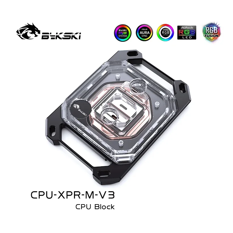 Imagem -06 - Bykski-radiador do Refrigerador de Água Uso do Bloco do Processador Central para Intel Lga115x 1200 1700 2011 Amd Ryzen X470 X570 Cpu-xpr-xpr-c-m Cpu-xpr-xpr-c-i