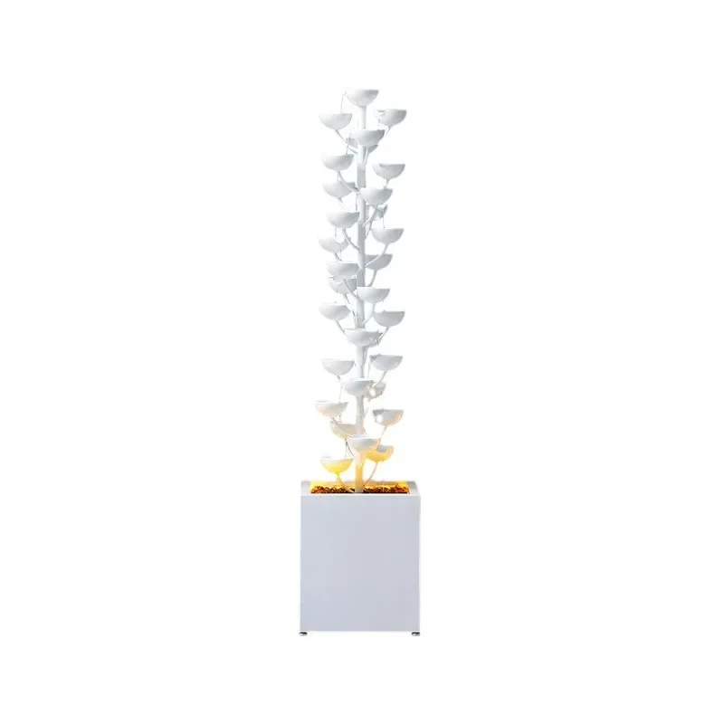 Modern light luxury large-scale floor-to-ceiling fountain table ornament feng shui wheel money tree lucky humidifier sculpture