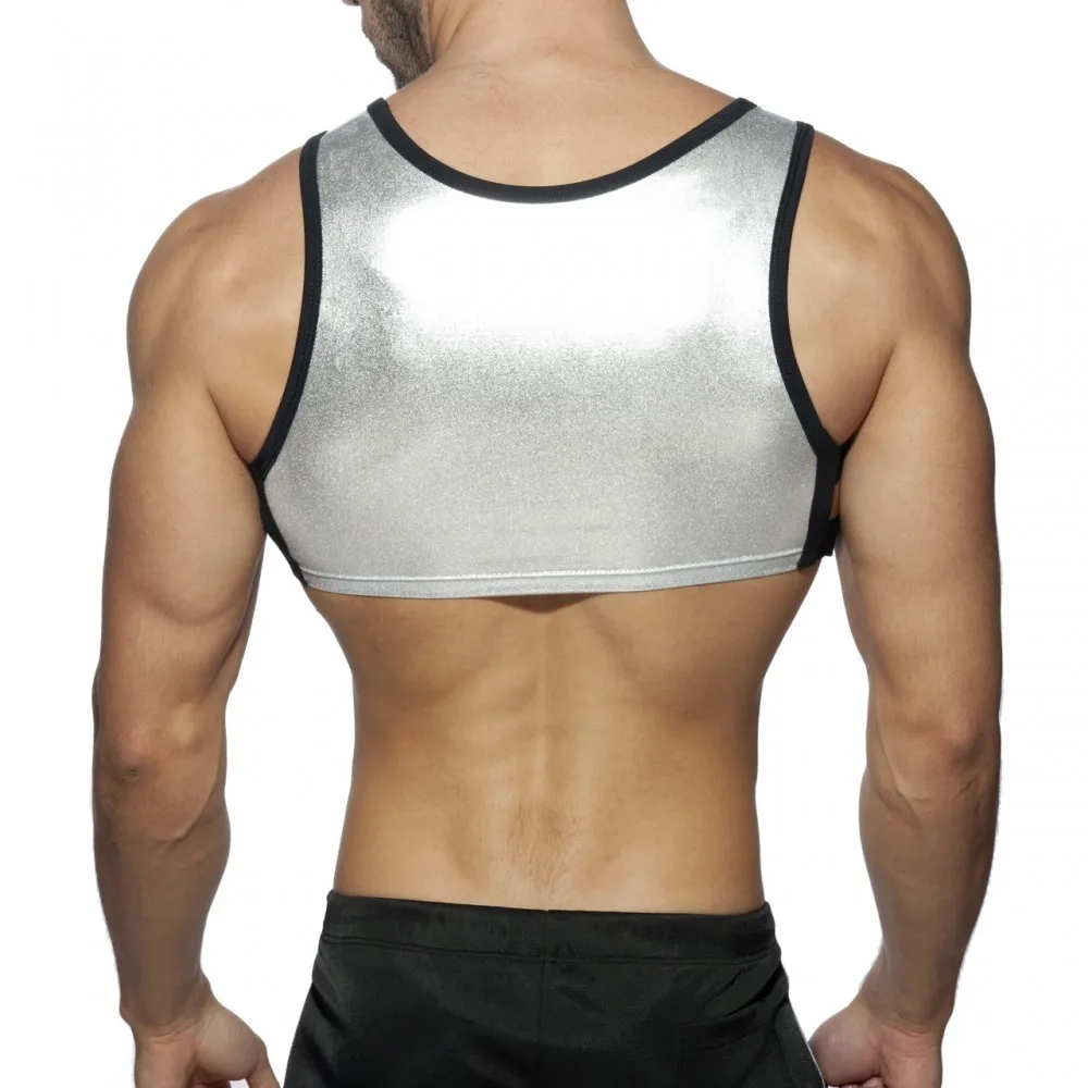 Party Clip Harness Men Shoulder Straps Neoprene Tank Top Gay Underwear Adjustable Size for Athletic Workout ,Fitness, Club.