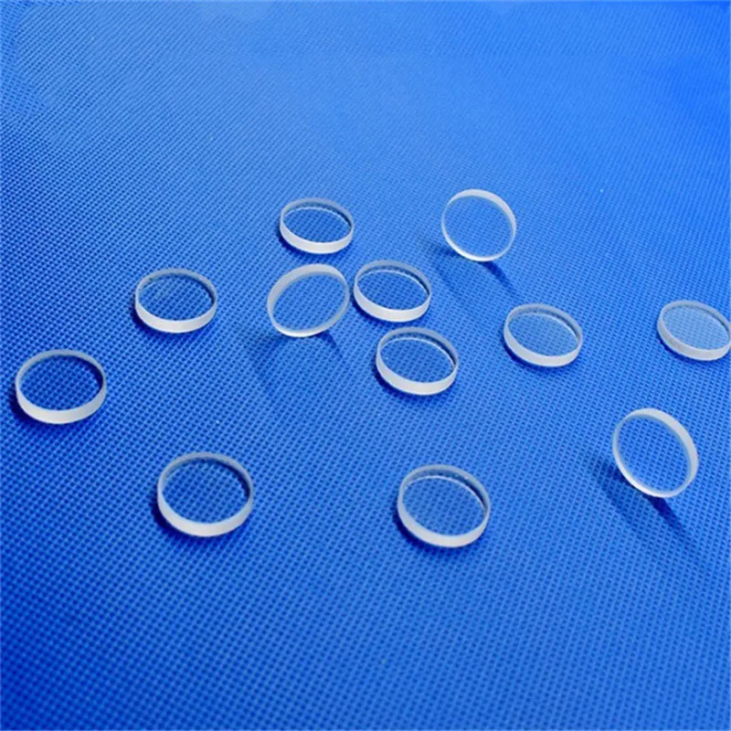 

Round shape clear quartz discs quartz lens OD10*thickness1