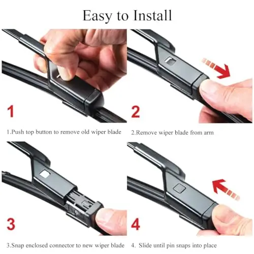 

3-Piece All-Weather Beam Wiper Blades Kit For Ford Bronco Sport 2021–2026 — 22″ & 21″ Front, 9″ Rear, Streak-Free, Tool-Free