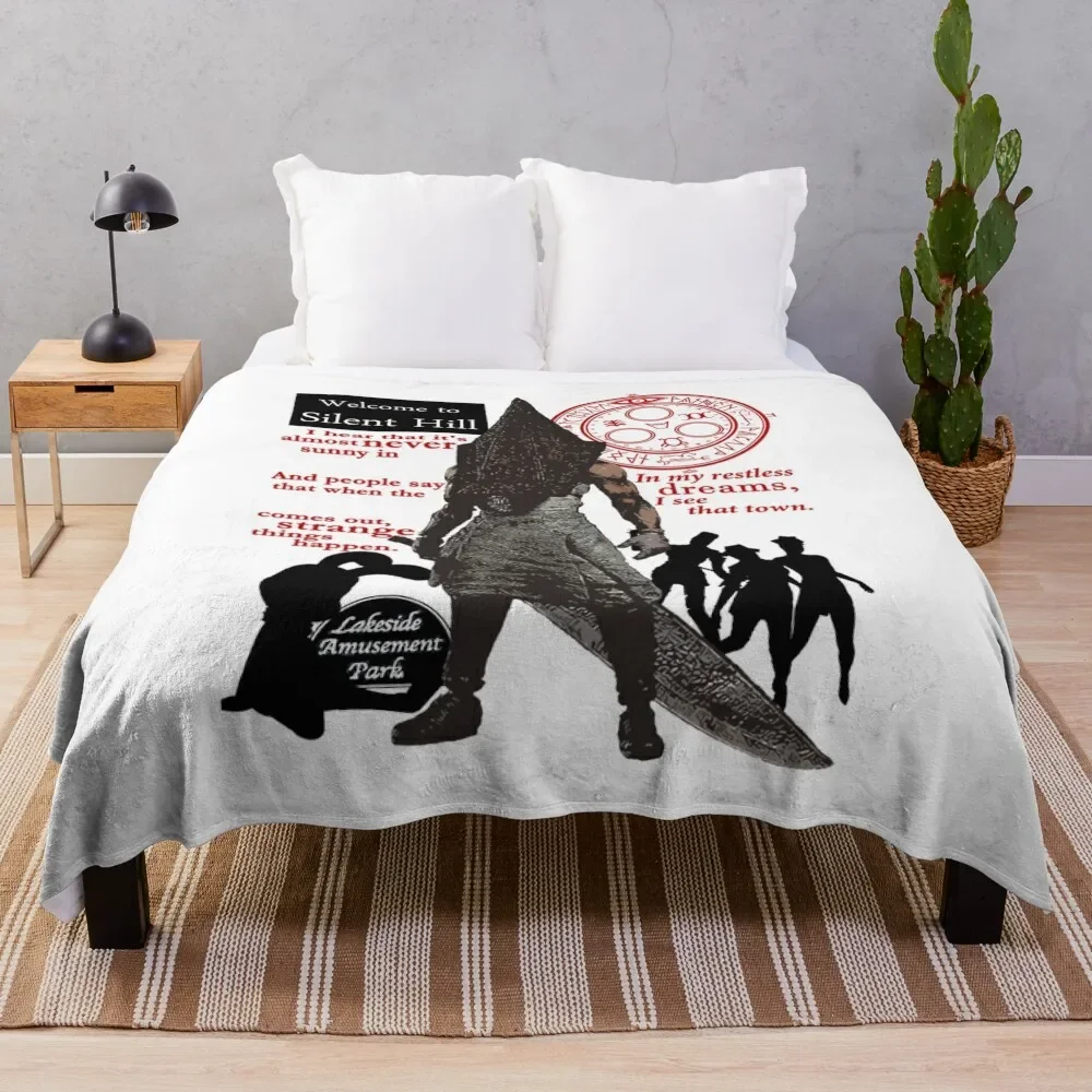 

Silent Hill Throw Blanket Soft Solid Color Blanket for Couch Bed