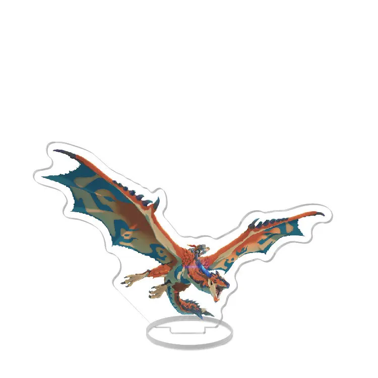 Monster Hunter Stories Anime Stand Model Plate Decoration Desk Figure Display Friends Gift Cartoon Prime Product New Standee view 2