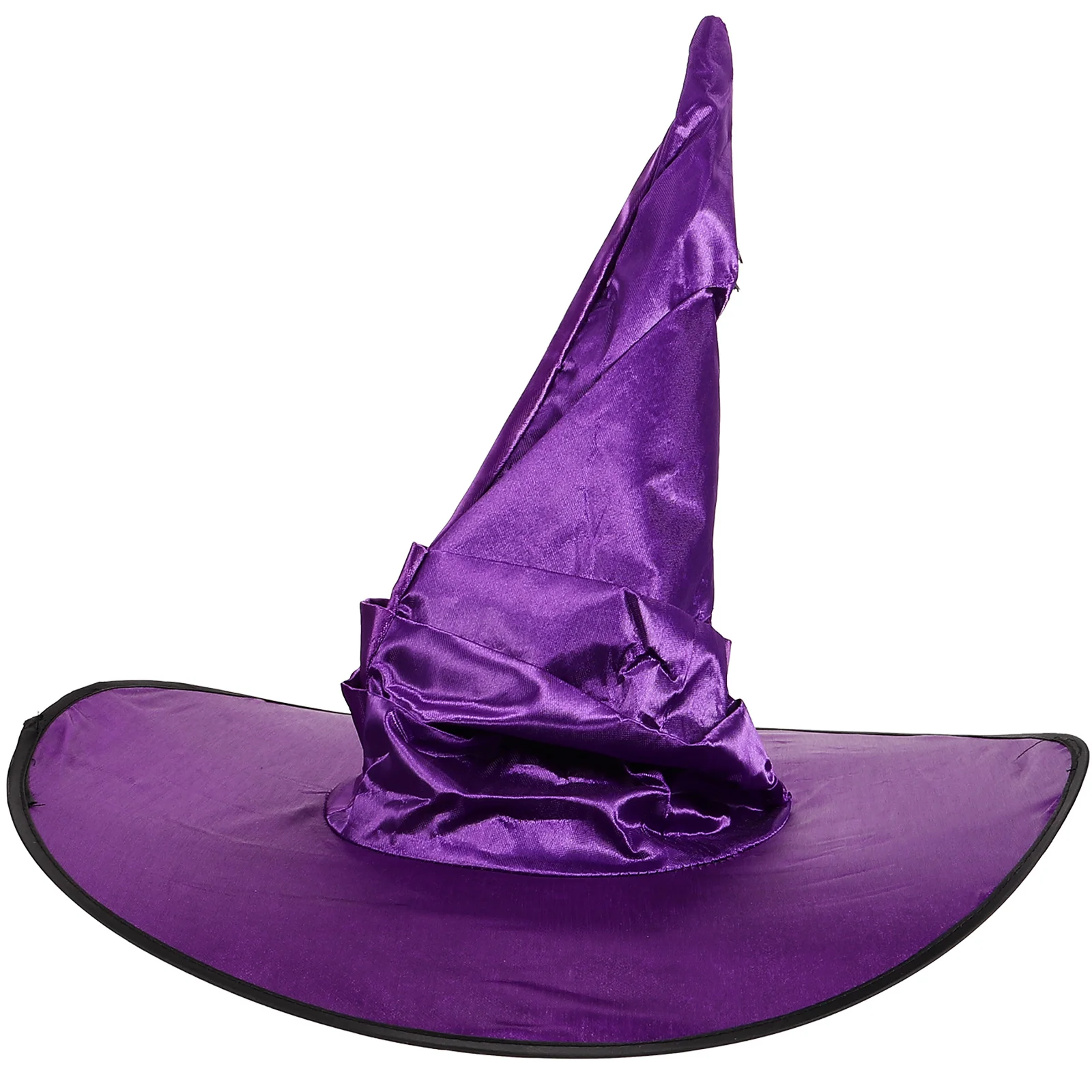قبعة COLLBATH للهالوين الساحرة للنساء بحافة كبيرة وقلادة على شكل خفاش وإكسسوارات الحفلات التنكرية