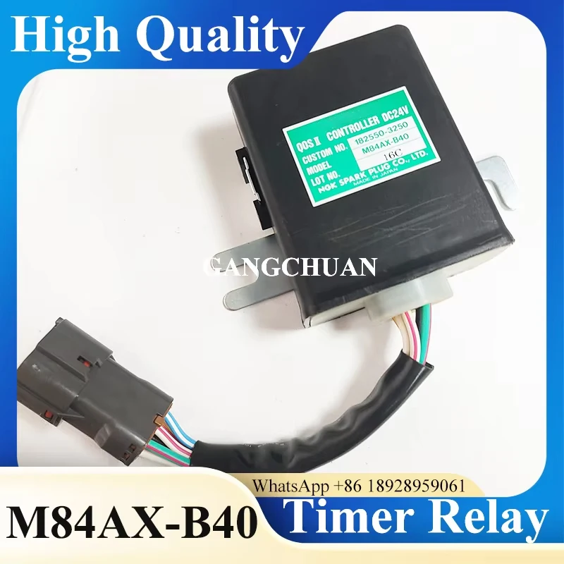 Original M84AX-B40 Timer Relay 182550-3251 1825503251 Excavator Relay
