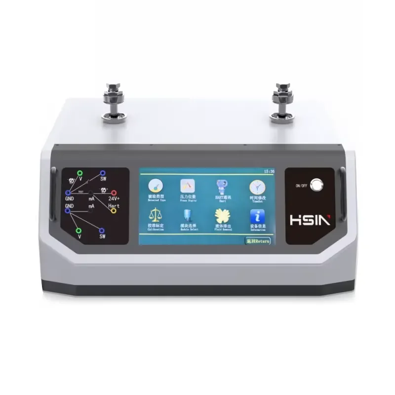 HSIN6000T Automatic Pneumatic Air Gauge Sensor Calibration Instruments 25bar Pressure Calibrator with Electrical Measurement